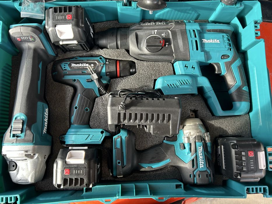 Комплект Makita 4в1 с батерии и зарядно