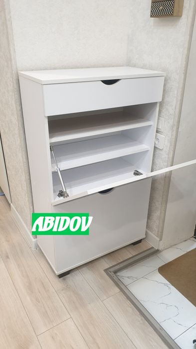 Обувной шкафчик в стиле hi-tech от производителя .