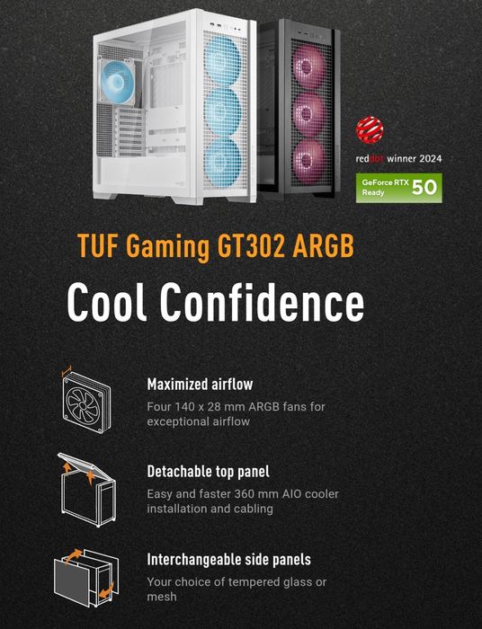 Carcasa PC Asus TUF Gaming GT 302 ARGB