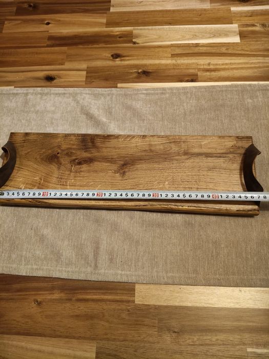 Platou servire handmade lemn de stejar