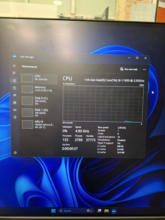 Hope Amanet P4-Unitate Myria i9-11900 32Gb Ram 1.3Tb Ssd Rtx 3050/8Gb