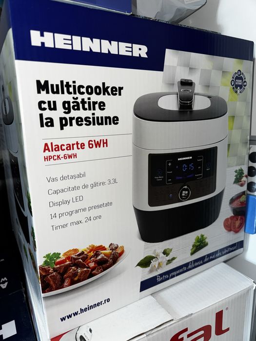 Multicooker cu gatire la presiune Heinner HPCK-6WH