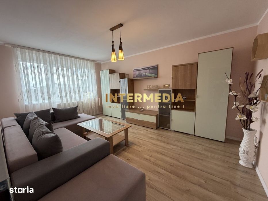 Apartament 2 camere Decomnadat 63 mp Clima Parcare Finisat Mobilat Uti
