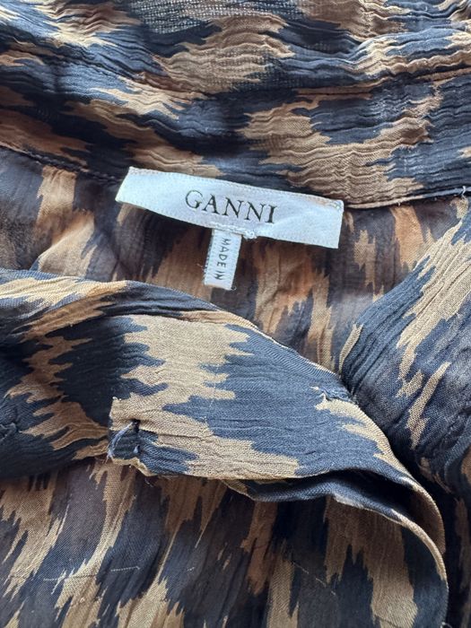 Ganni риза животински принт