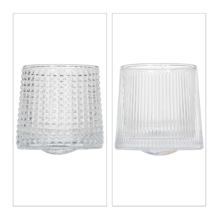 Set 9 pahare whisky 3 variante diferite oscilante baza rotunda 150 ml