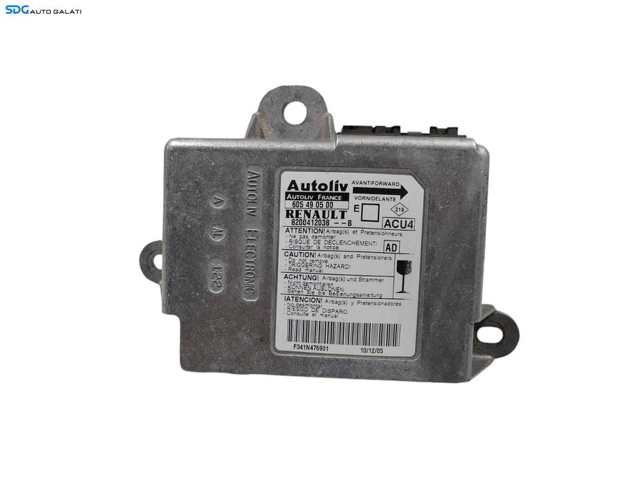Unitate Modul Calculator Control Airbag Renault Megane 2 2002 - 2008 Cod 820012038 [L6284]