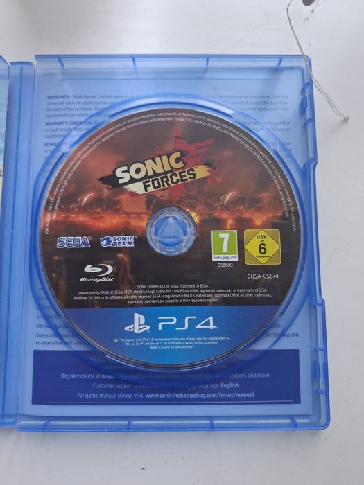 Диск на пс4 СОНИК