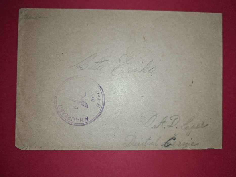 Feldpost  militar german  7 SS Gebirgs jager  Prinz Eugen
