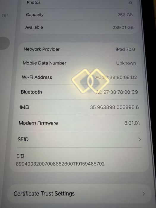 Ipad generatia 9 256gb + cellular grey