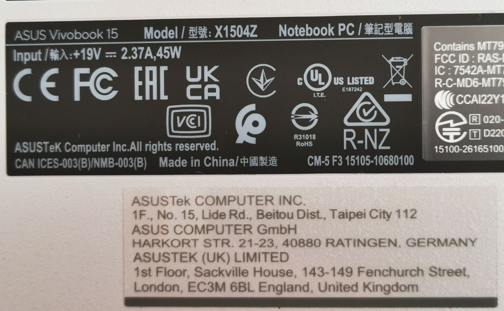 Laptop ASUS Vivobook I3 gen. 12