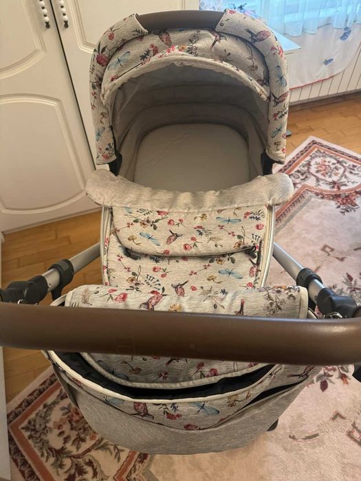 Бебешка количка Espiro Next Limited Edition  2 в 1 - Birdy Beige