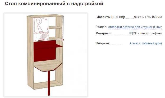 Мебель в детскую комнату "Алфавит"