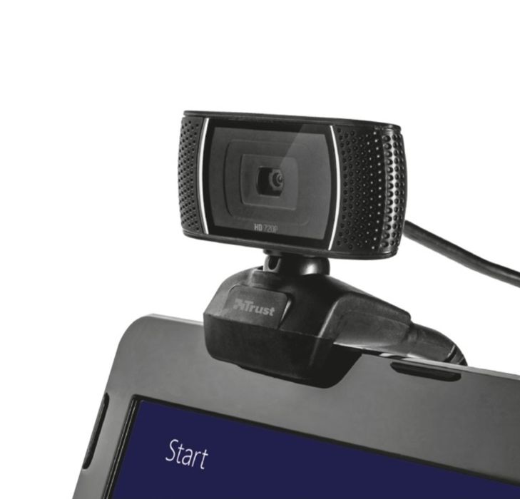Уеб камера Trust Trino, HD, микрофон, USB, черна
