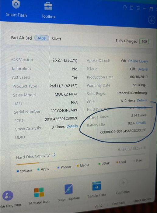 • Ipad  Air  3 • 64gb •