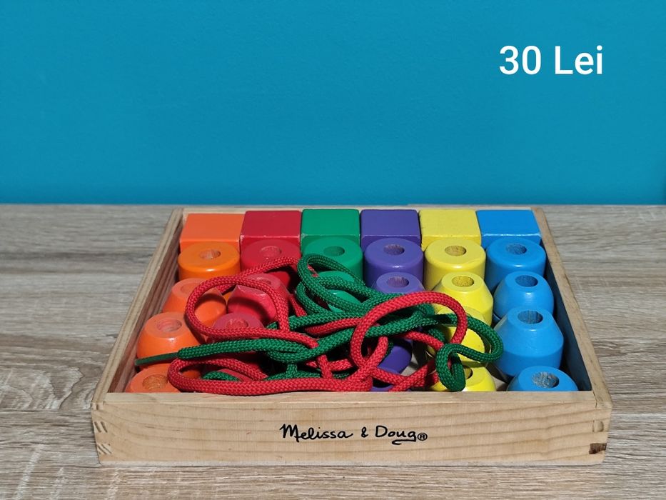 Jucarii lemn Montessori pt copii 0-3 ani