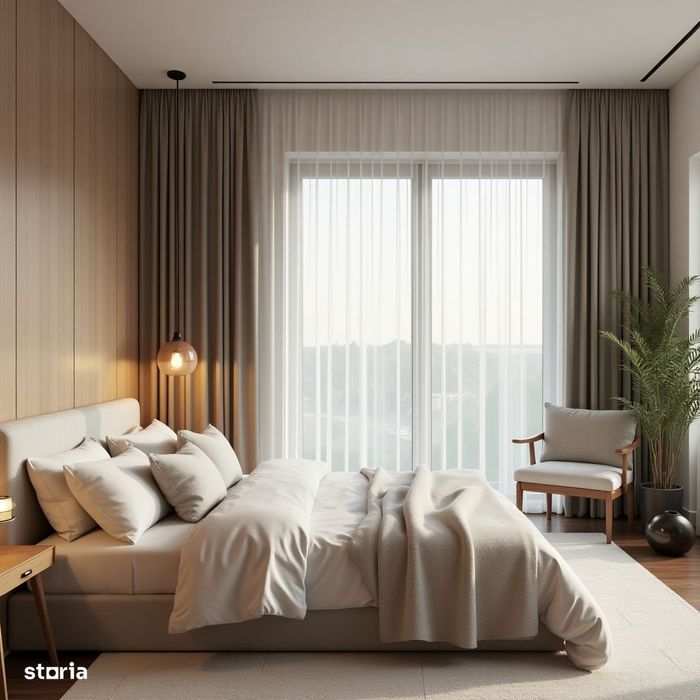 Apartament cu 3 camere, decomandat, terasa 14,4 mp,ansamblu cu piscina