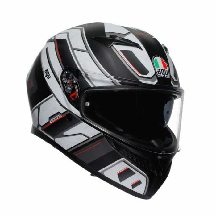 КАСКА AGV K3 - RIVIA Matt Black White Размери: S,M,L,XL,2XL