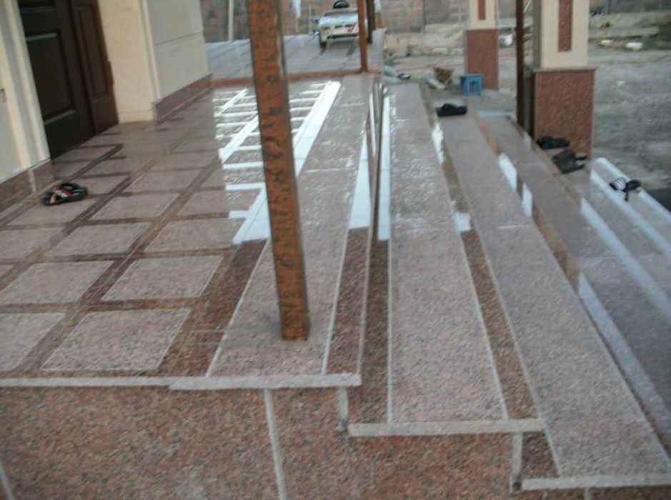 Гранит травертин мрамор ступени балясина перила