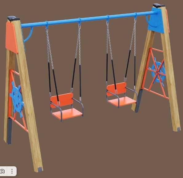 Металлические качели детские