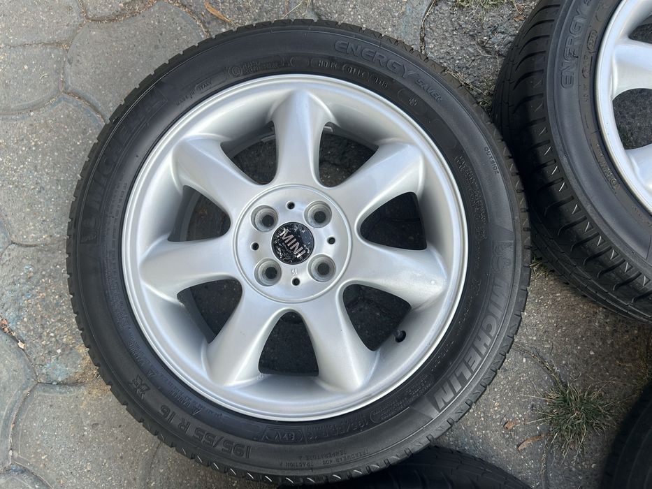 Jante aliaj 4x100mm, anvelope vara 195/55 R16, Mini Cooper One, Cabrio, Clubman, Opel Mazda Kia Hyundai Suzuki Toyota Honda