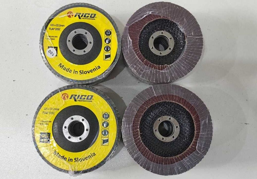 ТОП ЦЕНИ!!! ПРОФИ Ламелни/Флап Дискове RICO 10бр к-т -Ф115ММ И Ф125ММ.