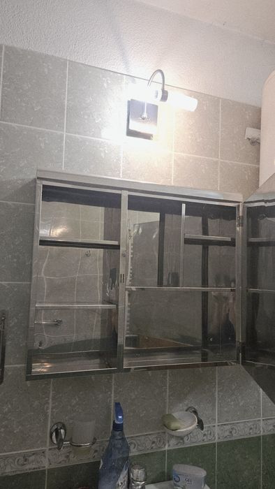 Шкаф за баня неръждаема стомана с огледало