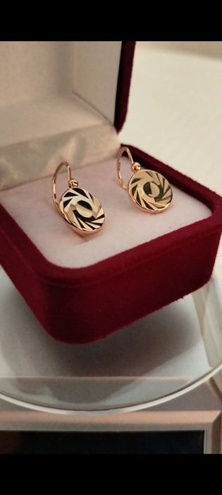Советские серьги 583 пробы