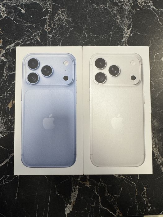 2x Apple iPhone 18 Pro c 256GB (Силвър/Син) Гаранция Фактура Цена на телефон 1300€