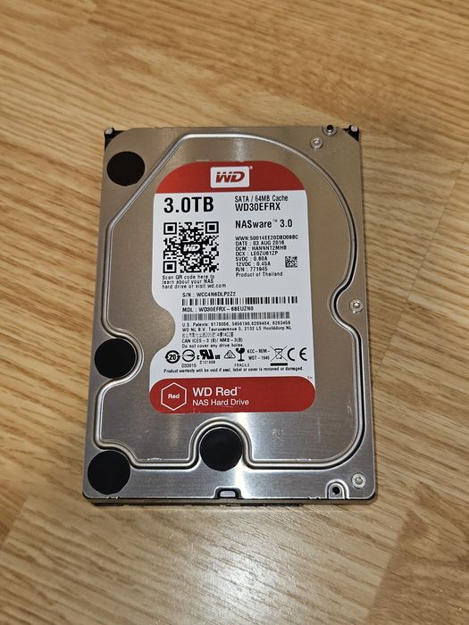 HDD SATA 3TB WD Red - Utilizat - 100% Health