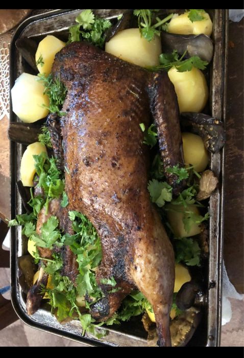 Запеченный гусь