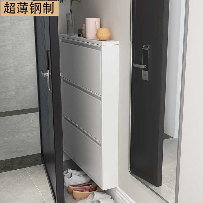 Узкий шкаф для обуви/ узкая обувница/ минималистический шкаф