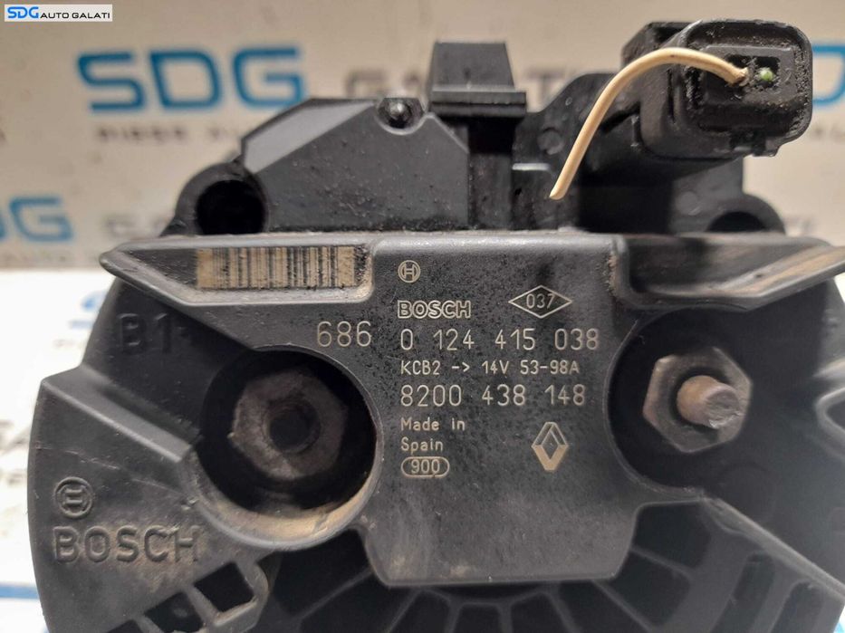 Alternator Bosch Dacia Sandero 2 1.6 K7M 2012 - Prezent Cod 8200438148 0124415038 [N0200]