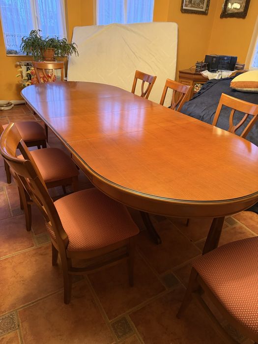 Masa lemn masiv cu scaune