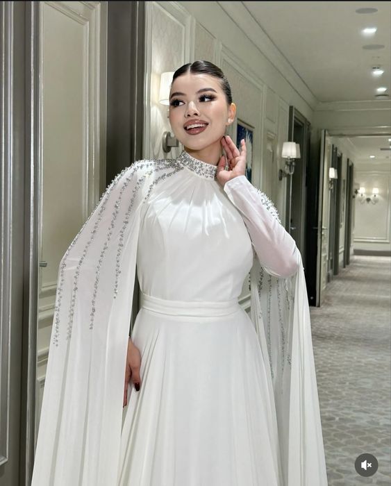 свадебное платье (для покрытых можно)