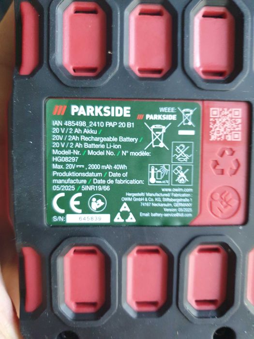 Parkside performance PSBSAP ударен винтоверт