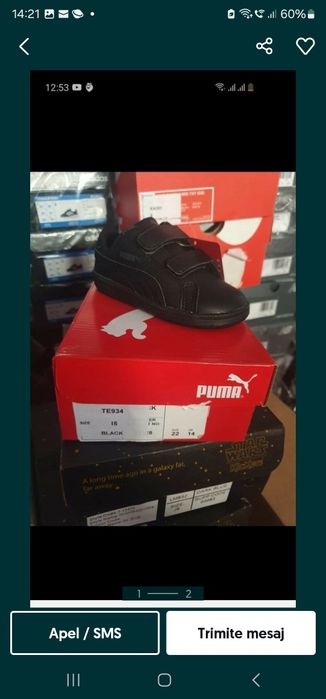 Lichidare stoc incaltaminte copii Puma