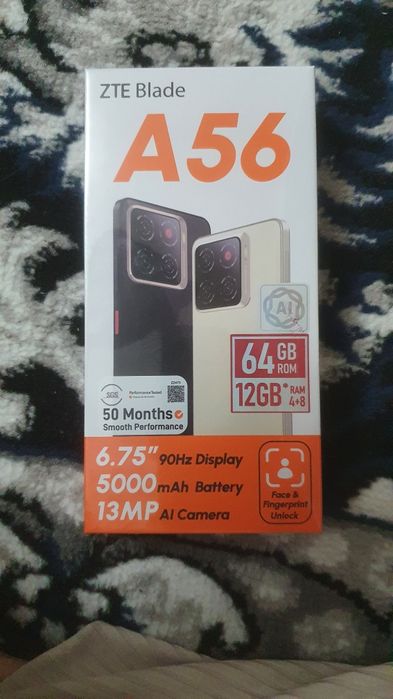 Yangi ochilmagan ZTE blade A56