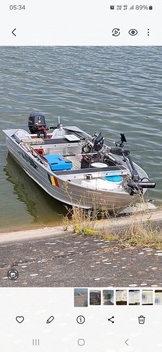 Vand barca de aluminiu peridoc si motoare