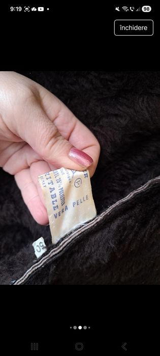 Cojoc damă din blană naturală + ghete damă piele naturală,  Vera Pelle