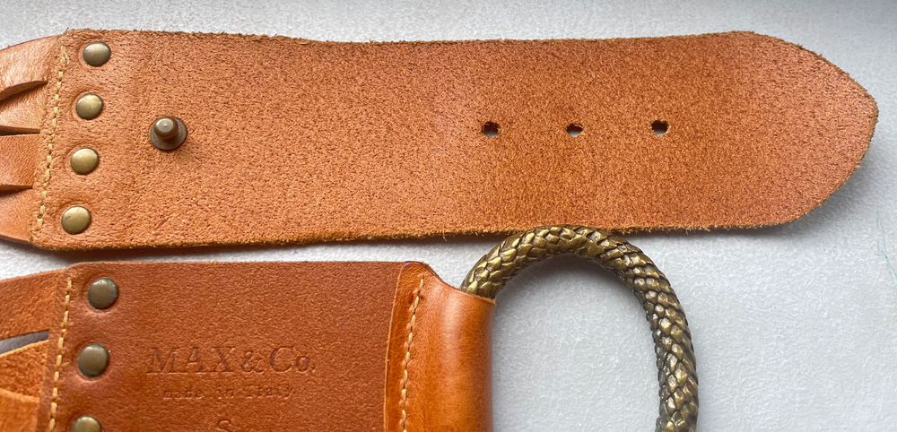 Колан max & co max&co естествена кожа