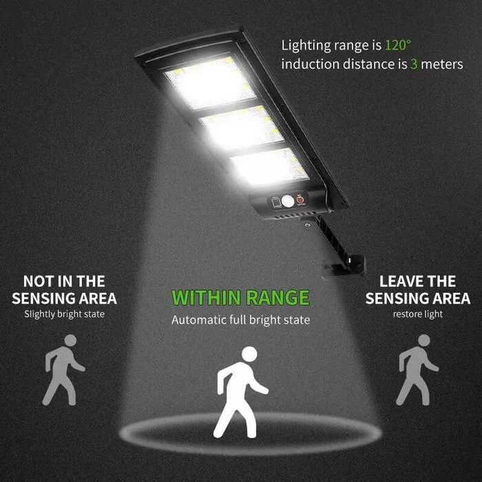 Соларна улична лампа SL-144 със сензор за движение
