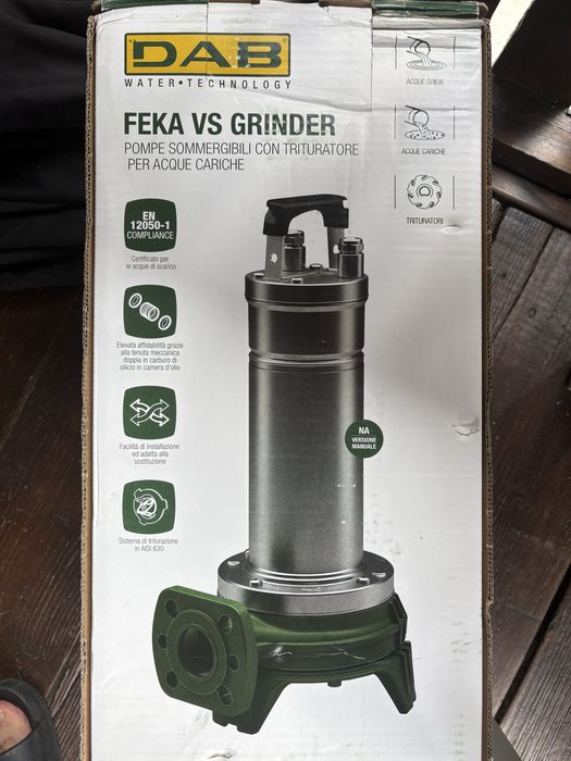 Pompă Submersibilă Profesională cu Tocător DAB FEKA VS GRINDER 1000 M-NA
