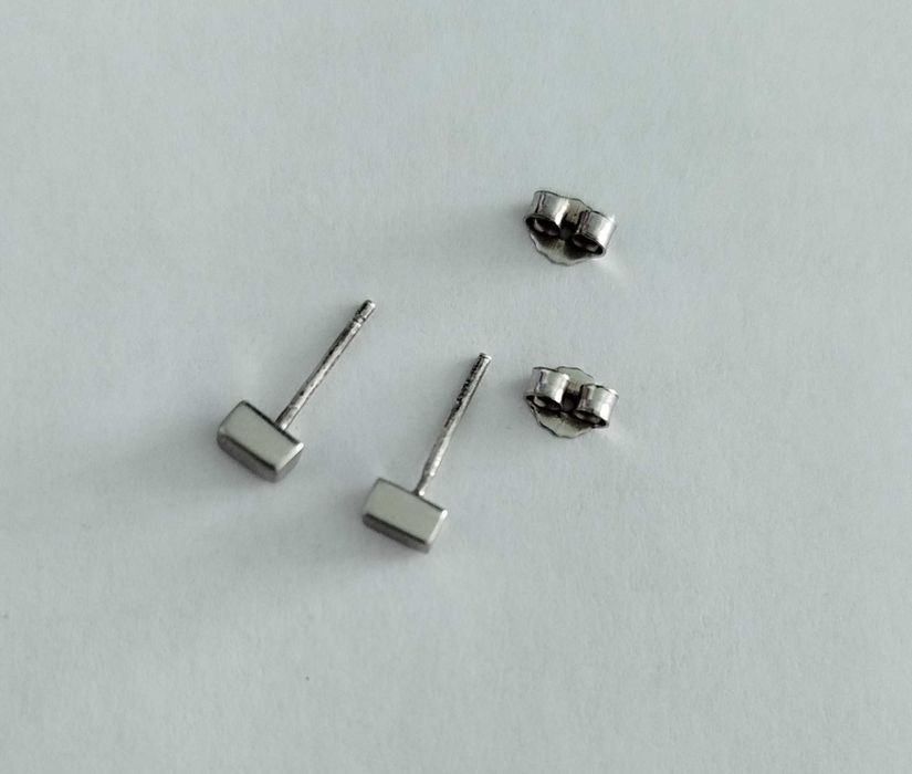 серьги гвоздики пусеты серебро 925