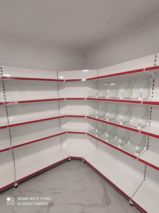 Стеллажи полки кассовый бокс тележки двухсторонний тарцевой ячейки