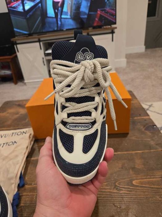 adidasi Louis Vuitton Skate albastri