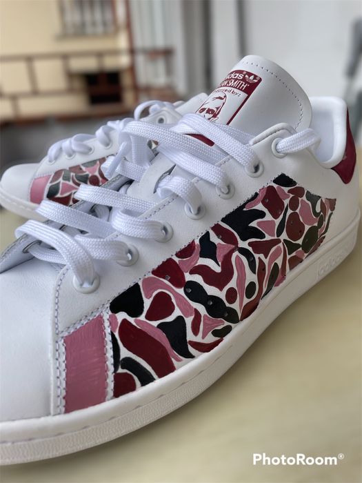 Adidas обувки Stan Smith ръчно рисувани