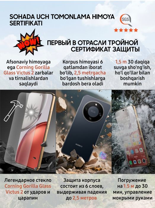 HONOR x9d xolati yangi