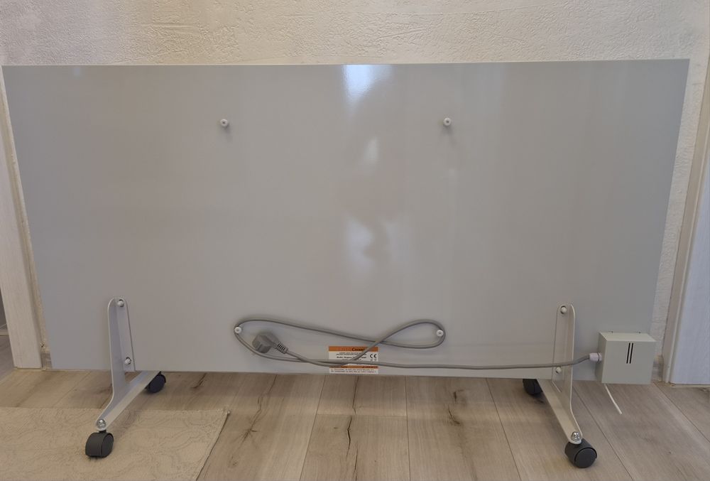 Керамичен инфрачервен панел Teploceramic TCM-RA 1000W (бял) + крачета с колела | С гаранция