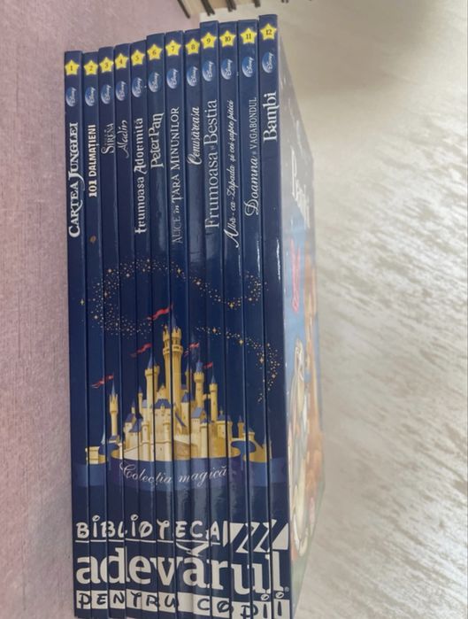 Colecție completă 12 cărți Disney Clasic - Editura Adevărul (Copertă Dură)
