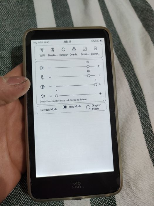 E-reader Moaan InkPalm 5 Mini - 5.2 inch, Android, 32GB (Alb/Verde)